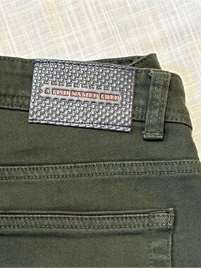 a Fish Named Fred Men's Dark Green Slim Jeans 32